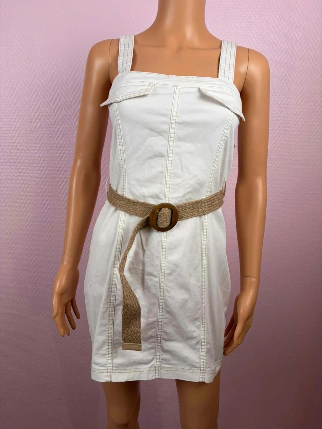 Robe courte Bershka, style en jean jamais servi